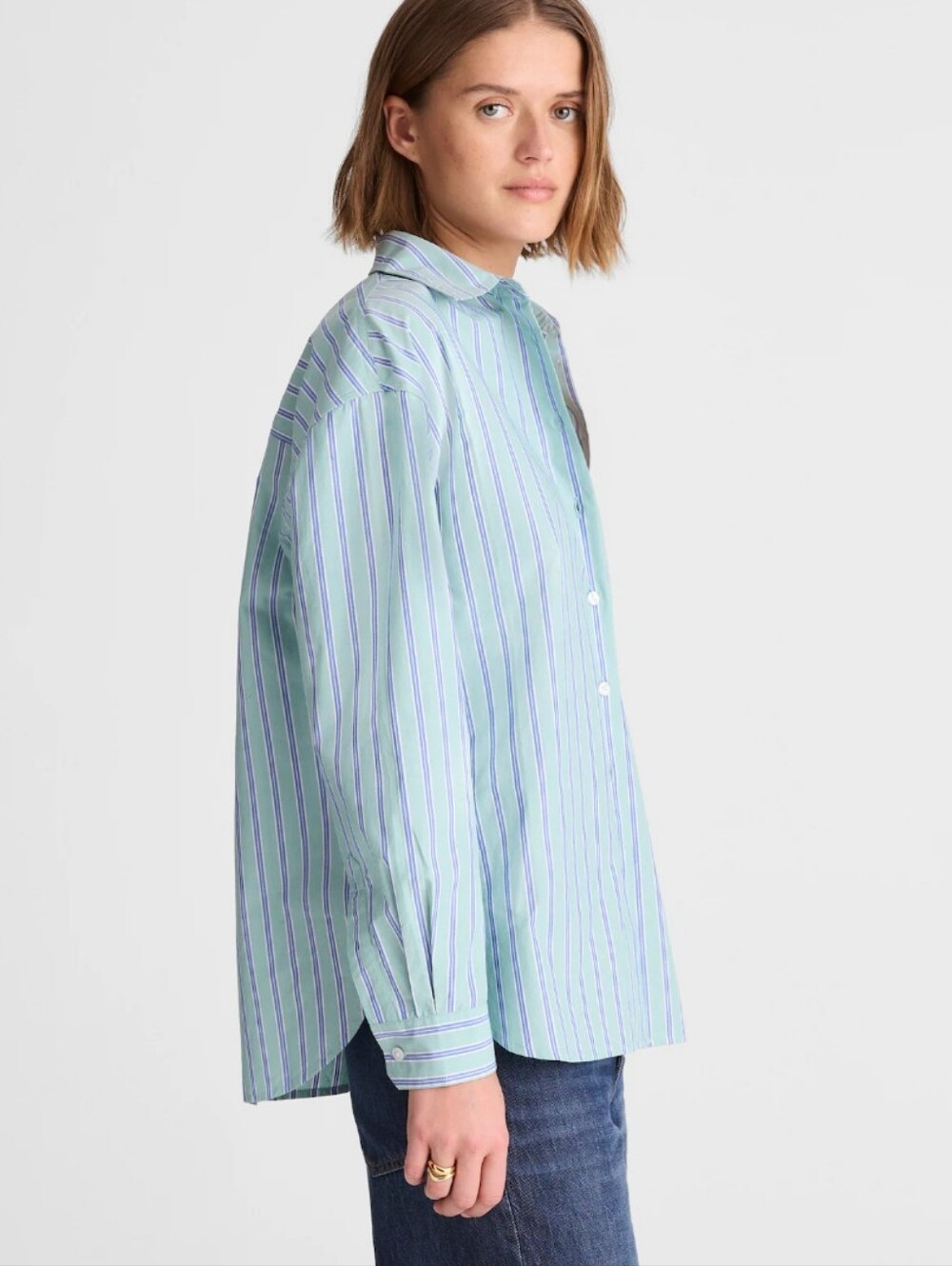 Madewell The Easy Shirt in Poplin NY392 Size S NEW! 100% cotton - Picture 2 of 7